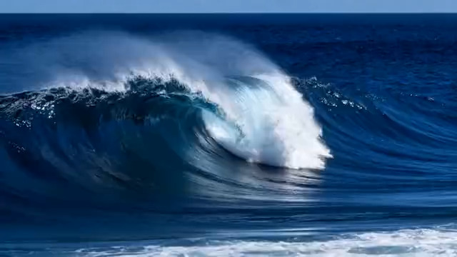 壮阔海浪拍打画面2547#横屏 