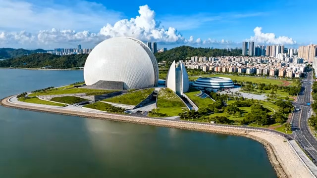 珠海日月贝航拍全景2532#横