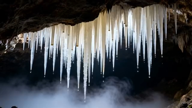  钟乳石冰挂溶洞奇观2530#横屏 	 