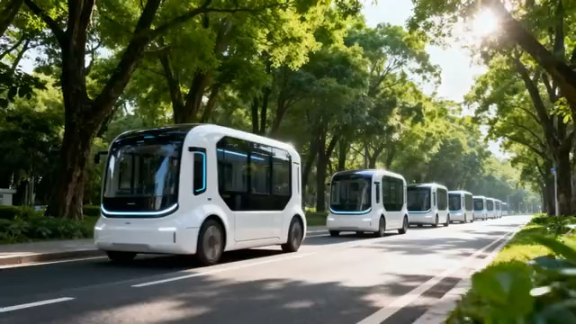  智能公交林间行驶2507#横屏 	 