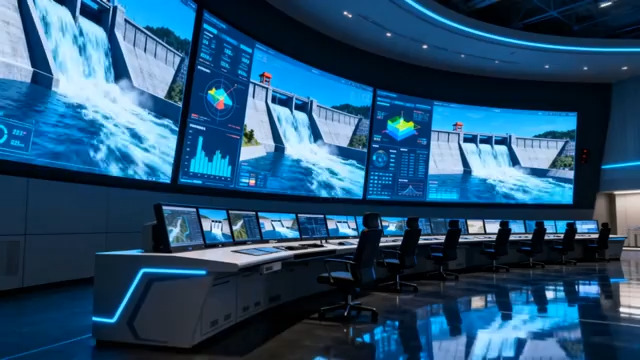  智慧水利监控中心2495#横屏 	 