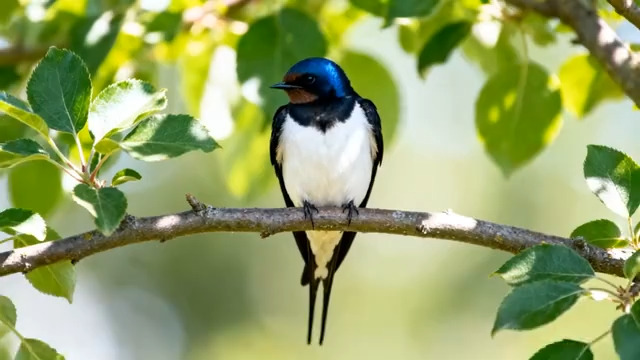  枝头停歇的燕子2483#横屏 	 