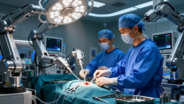  医生操控手术机器人2355#横屏 	 