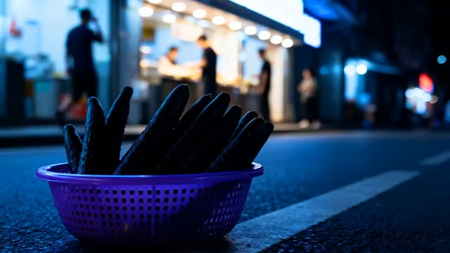  夜市地摊蔬菜特写2339#横屏 	 -