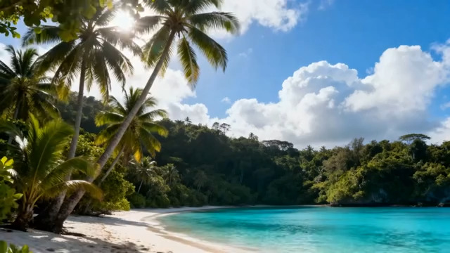  椰林碧海度假风光2328#横屏 	 