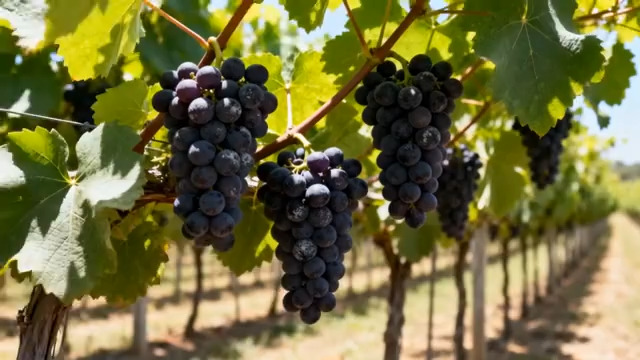  阳光下的紫葡萄藤2314#横屏 	 