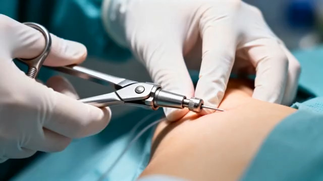  医生手术操作特写2360#横屏 	 