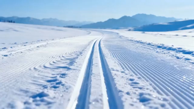  雪原越野滑雪动态2225#横屏 	 