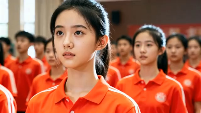  学生宣誓仪式感动瞬间2160#横屏 	 