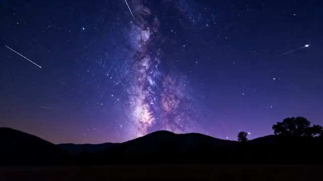  星空银河延时摄影2143#横屏 	 