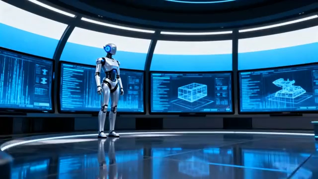  未来科技机器人场景1932#横屏 	 