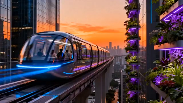  未来城市空中列车1921#横屏 	 -