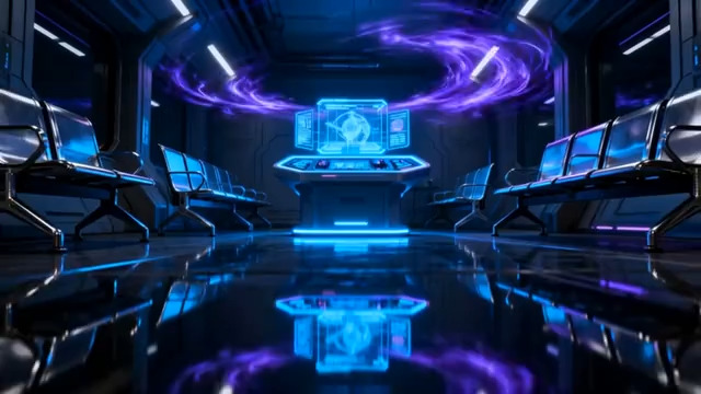  未来科技控制室动画1933#横屏 	 