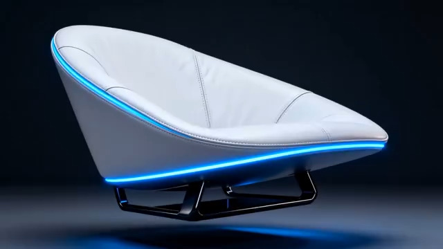  未来感发光单人沙发1924#横屏 	 