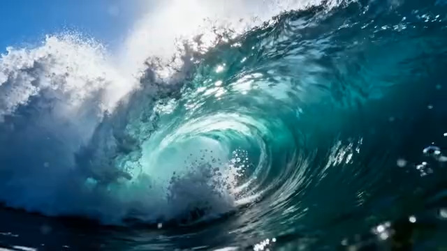  汹涌海浪特写镜头2148#横屏 	 