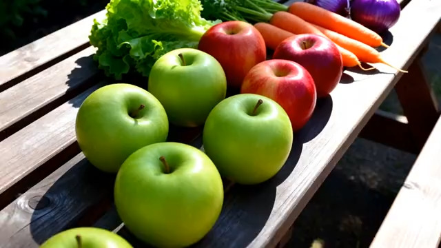  新鲜蔬果组合展示2122#横屏 	 