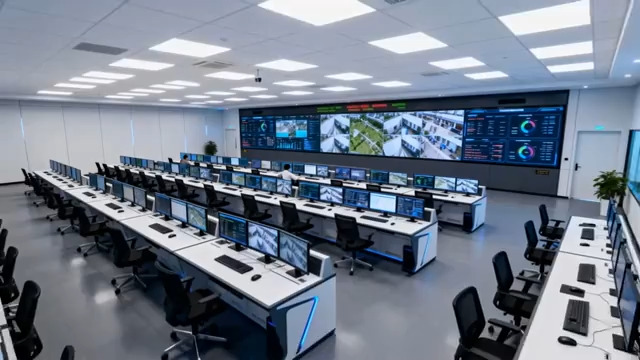  现代化监控指挥中心2054#横屏 	 