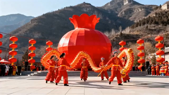  喜庆舞龙表演2018#横屏 	 