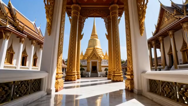  泰国金色佛塔1875#横屏 	 