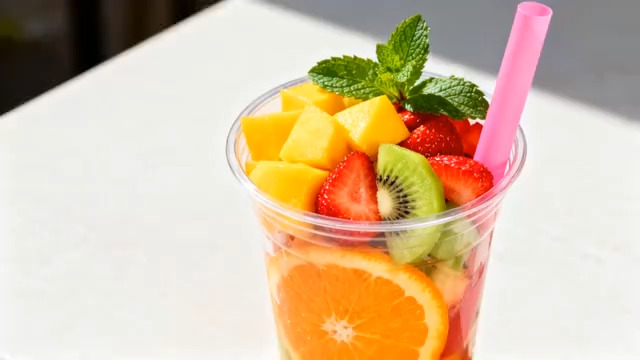  水果杯特写1838#横屏 	 