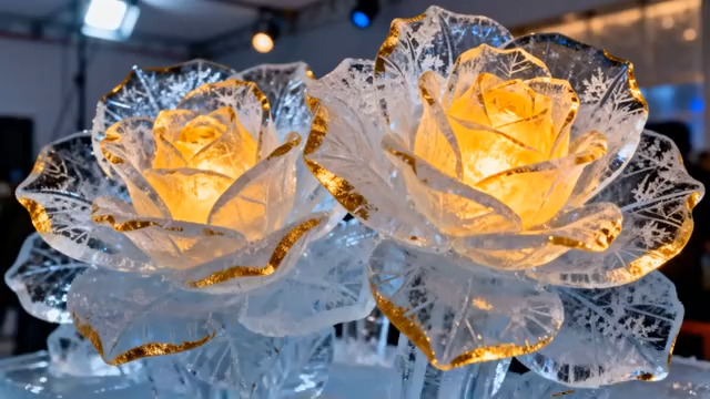  水晶玫瑰灯装饰1839#横屏 	 