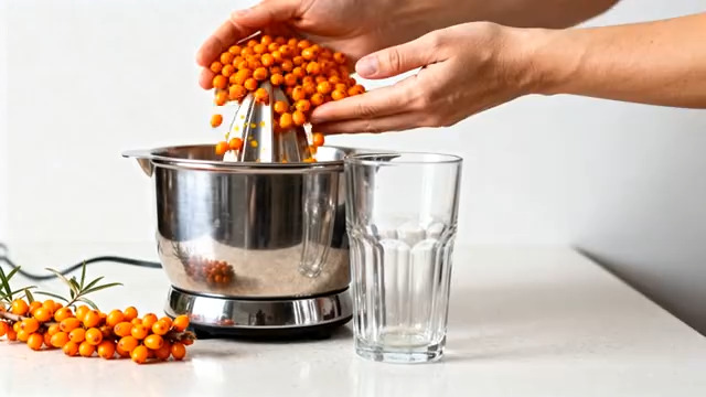  手工榨沙棘果取汁1812#横屏 	 