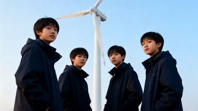  少年与风车1737#横屏 	 