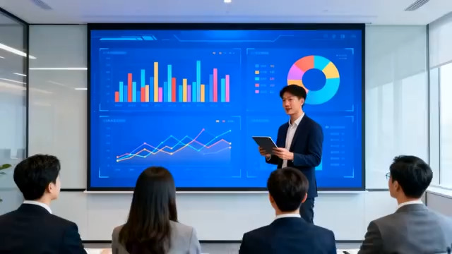  商务人士数据分析演讲1710#横屏 	 