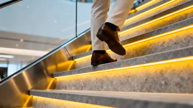  商务人士上楼梯1708#横屏 	 