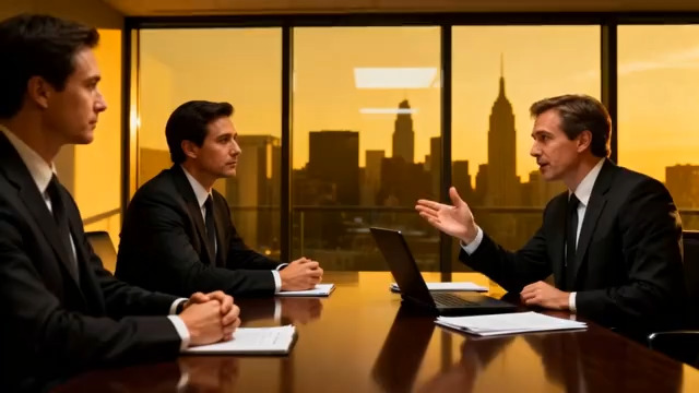  商务人士会议讨论1706#横屏 	 