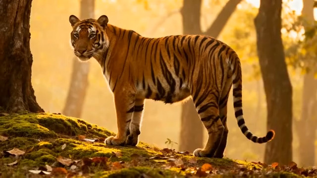  森林猛虎霸气行走1577#横屏 	 