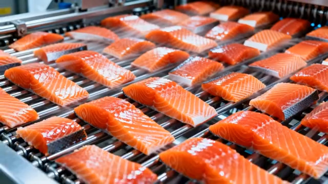  三文鱼片加工流水线1560#横屏 	 