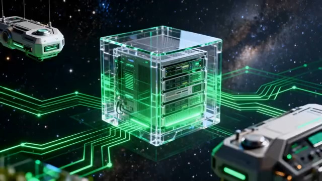  赛博科技方块动态展示1544#横屏 	 