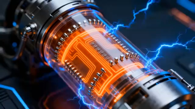  赛博朋克电子元件动画1547#横屏 	 