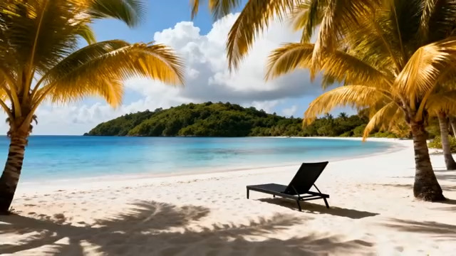  热带风情沙滩度假1506#横屏 	 