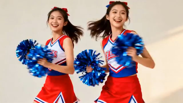  青春活力啦啦队表演1442#横屏 	 