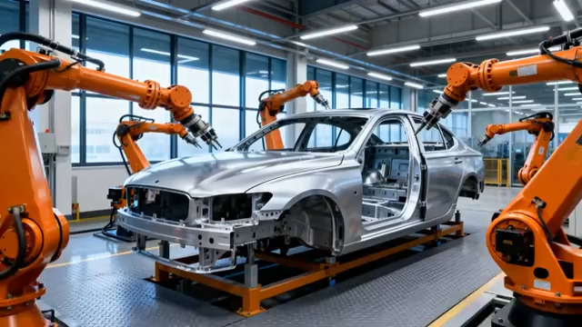  汽车工厂机械臂焊接1420#横屏 	 