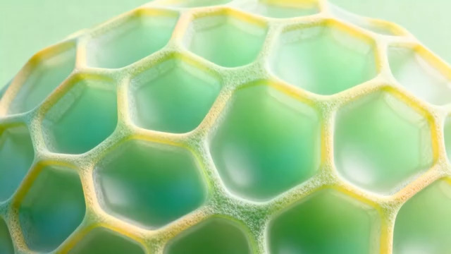  绿色蜂窝结构动态背景1277#横屏 	 