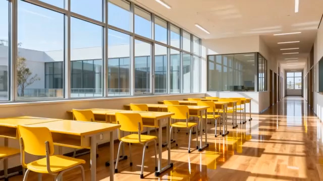  明亮教室空镜1333#横屏 	 