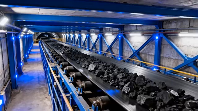  煤矿传送带运输作业1303#横屏 	 