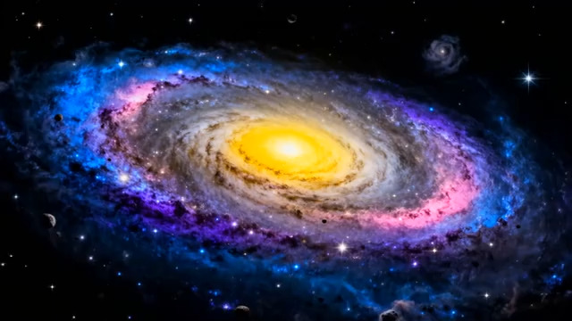  梦幻螺旋星系旋转28011314#横屏 	 