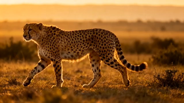  猎豹漫步非洲草原1254#横屏 	 