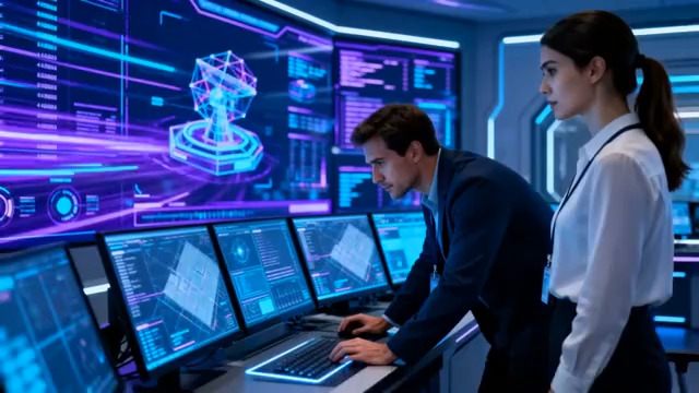  科技团队操控未来界面1126#横屏 	 