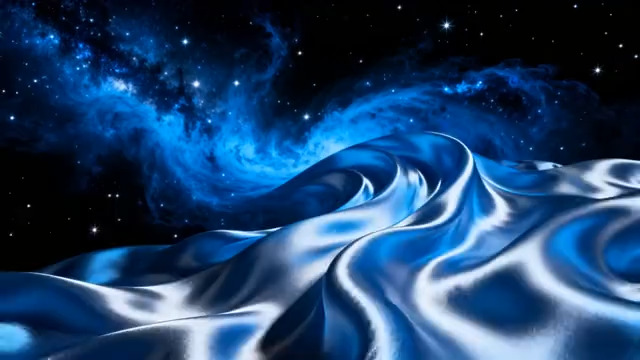  蓝色星空丝绸流动背景1197#横屏 	 