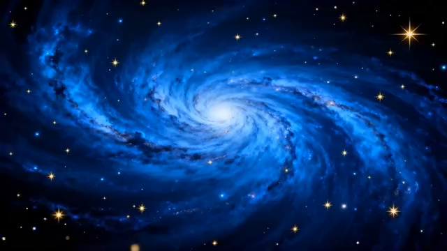  蓝色星空漩涡背景1198#横屏 	 