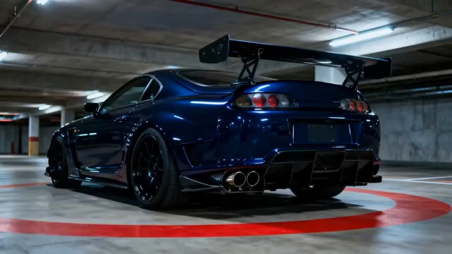  蓝色跑车车库漂移1186#横屏 	 