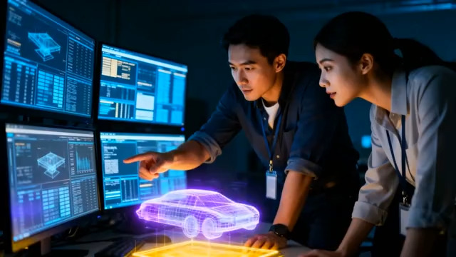  科技团队研发3D汽车模型1127#横屏 	 