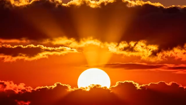  绝美日出朝霞云海1081#横屏 	 