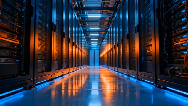  科技感数据中心走廊1118#横屏 	 