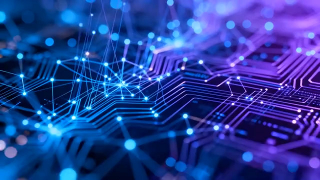  科技感电路板发光动画1101#横屏 	 